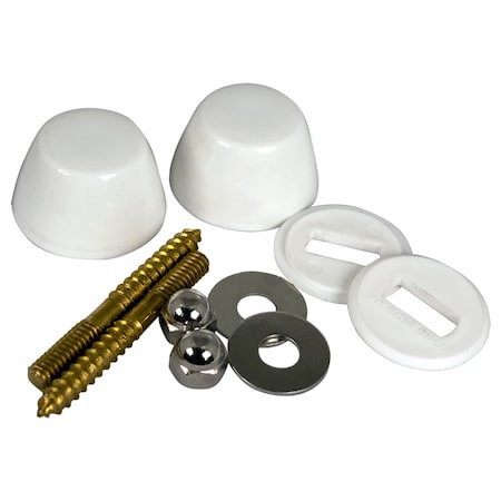 Jones Stephens Closet Bolts And White Cap Set C02150